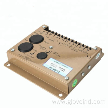 Engine speed governor control panel electric generator